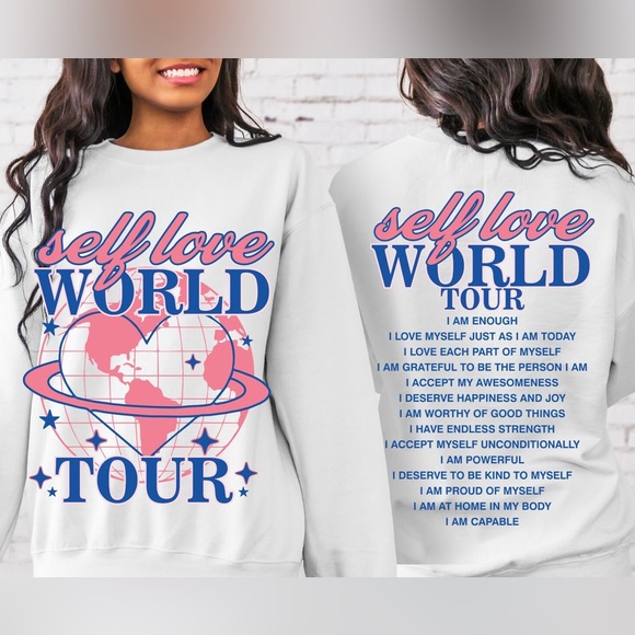 NWT Self Love World Tour Sweatshirt - Picture 2 of 6